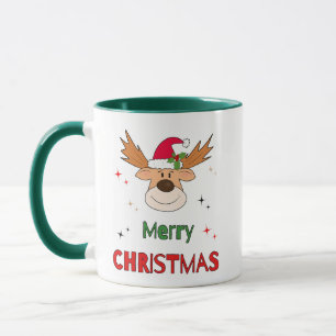 Christmas deer mug