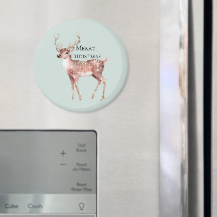 Christmas Deer Personalised Magnet