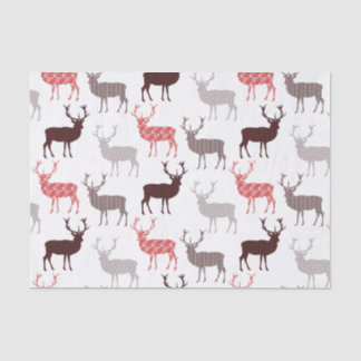 Christmas Deer / Reindeer Decorative Pattern Tissue Paper