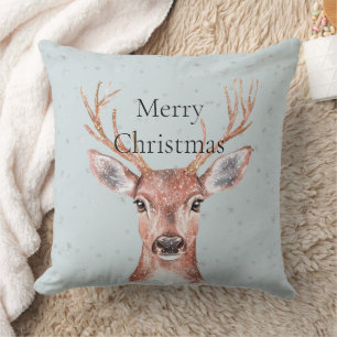 Christmas Deer Snow Cushion