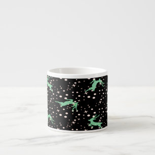 Christmas Deer Star Winter Pattern Espresso Cup