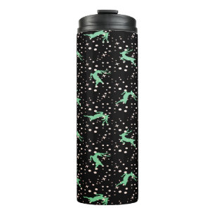 Christmas Deer Star Winter Pattern Thermal Tumbler