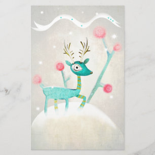Christmas deer Stationery