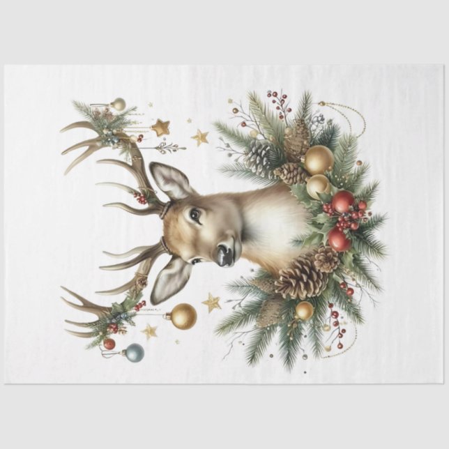 Christmas Deer Tissue Paper (Front)