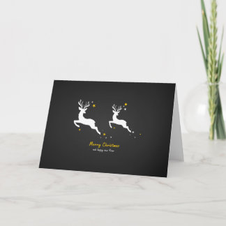 Christmas Deers Holiday Card