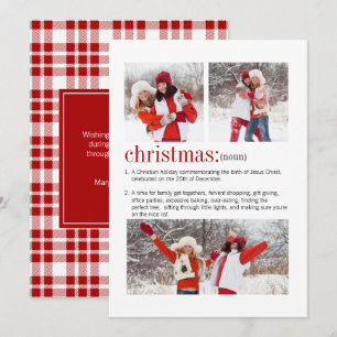 Christmas Definition 3 Photo Holiday Card