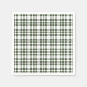 Christmas Definition Holiday Green Plaid Napkin