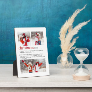 Christmas Definition Photo Holiday Plaque