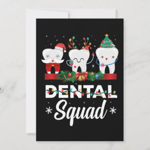 Christmas Dental Squad Clothing Funny Xmas Dentist Holiday Card