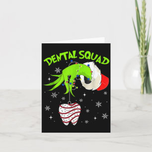 Christmas Dental Squad Cute Dentist Dental Hygieni Card