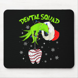 Christmas Dental Squad Cute Dentist Dental Hygieni Mouse Mat