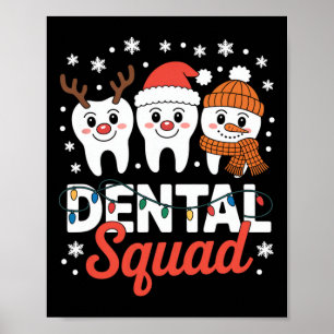 Christmas Dental Squad Dental Lab Hygienist  Poster