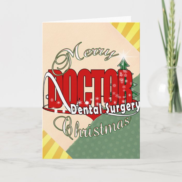 CHRISTMAS Dental Surgery Holiday Card Zazzle.co.uk