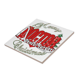 CHRISTMAS Dental Surgery Tile