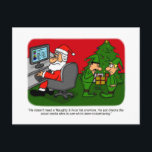 Christmas design 4 postcard<br><div class="desc">*Another funny,  colourful design by award-winning cartoonist Bruce Robinson*</div>