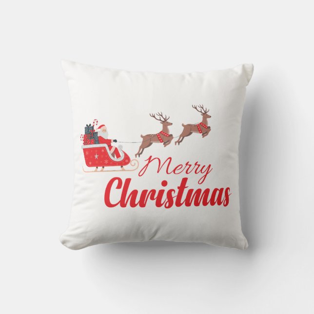 Christmas design and reindeer cushion (Front)