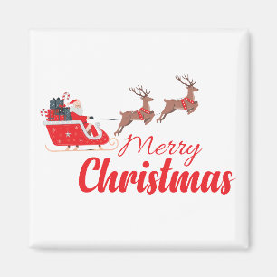 Christmas design and reindeer magnet