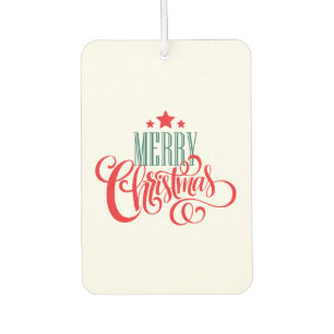 Christmas design and stars car air freshener