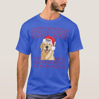 christmas design Golden retriever merry christmas  T-Shirt