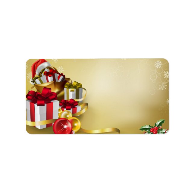 Christmas design label (Front)