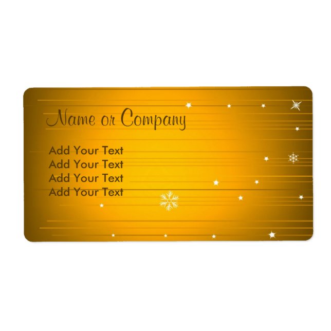 Christmas Design Label (Front)