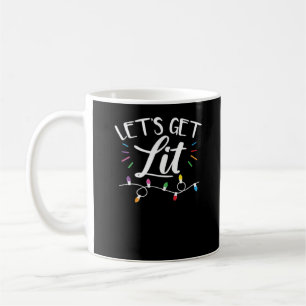Christmas Design - Let's Get Lit Coffee Mug