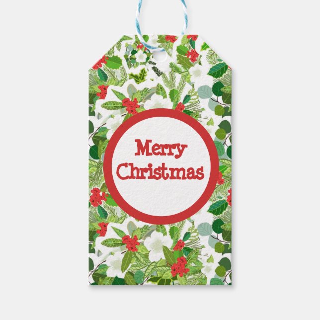 Christmas Design on Gift Tags (Front)