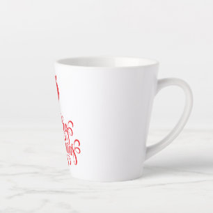 Christmas design Santa beard Latte Mug