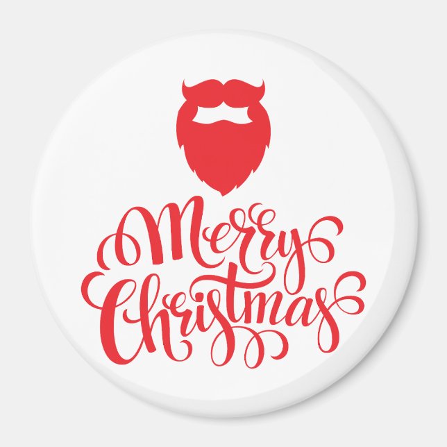 Christmas design Santa beard Magnet (Front)