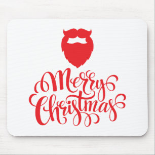 Christmas design Santa beard Mouse Mat