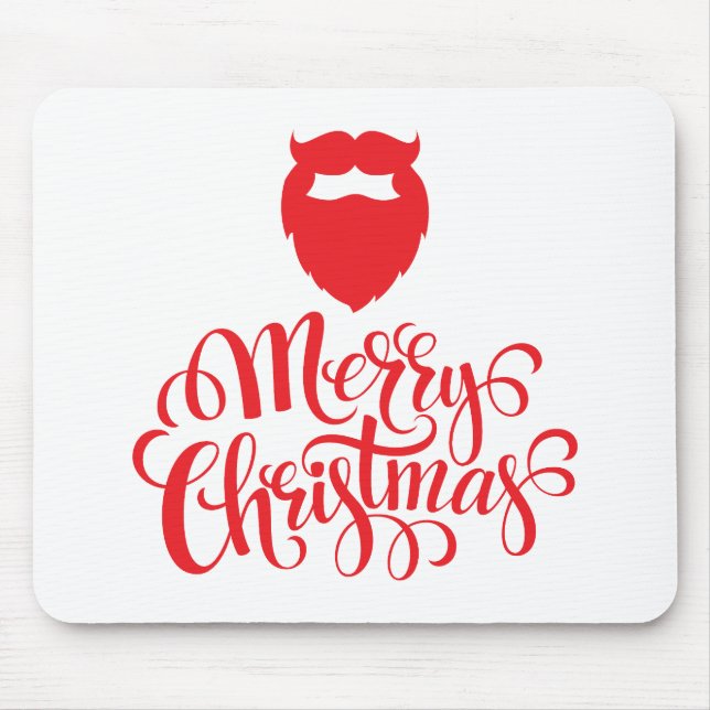 Christmas design Santa beard Mouse Mat (Front)