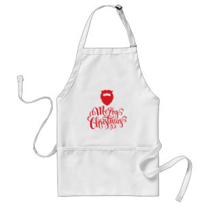 Christmas design Santa beard Standard Apron