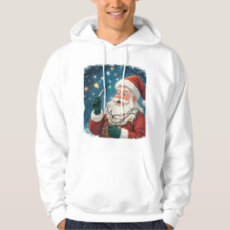 Christmas Design Santa with lights Hoodie
