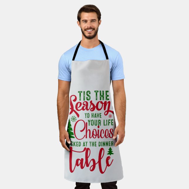 Christmas design season of choices apron (Worn)