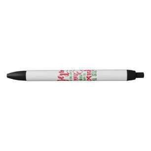 Christmas design season of choices black ink pen