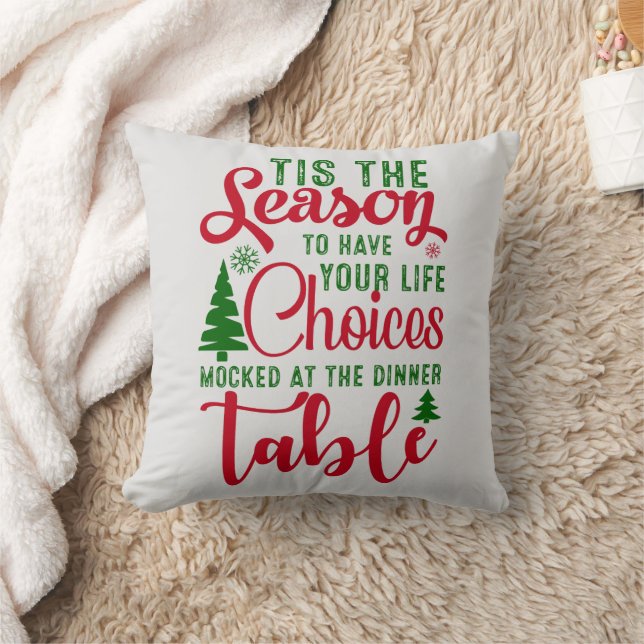 Christmas design season of choices cushion (Blanket)