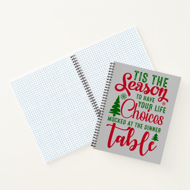Christmas design season of choices notebook (Inside)