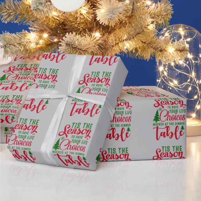 Christmas design season of choices wrapping paper (Holidays)