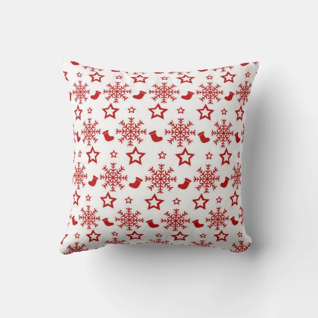 Christmas design Snowflakes decor Cushion (Back)