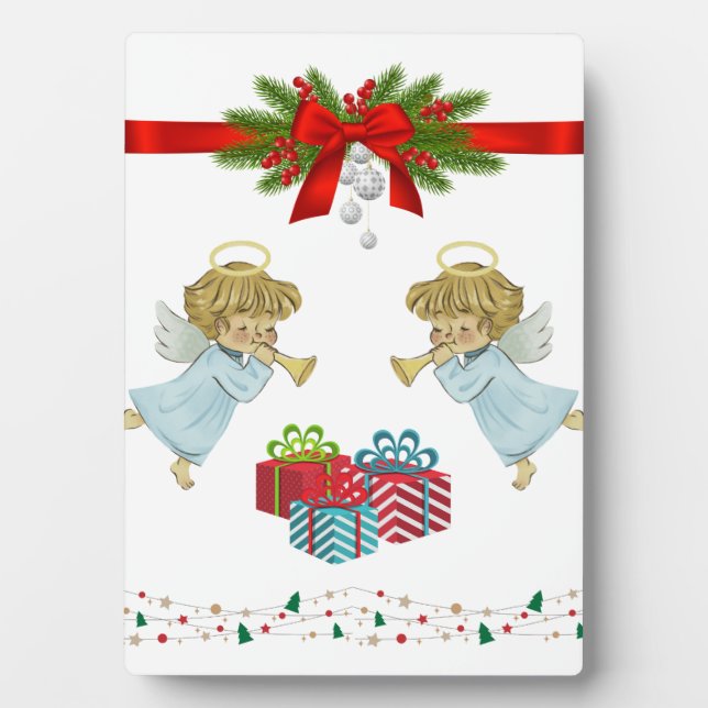 Christmas design with angels plaque (Front)