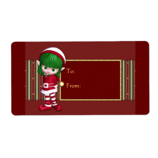 Christmas design with cute elf