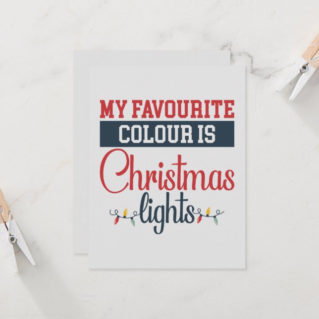 Christmas design with lights (Front/Back In Situ)