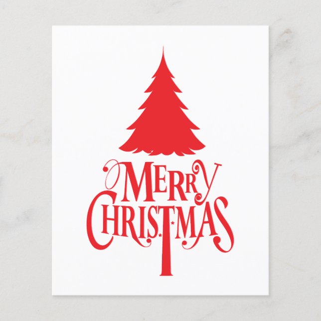 Christmas design with red tree (Front)