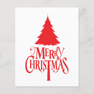 Christmas design with red tree