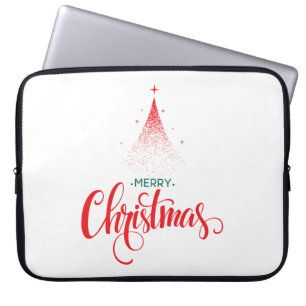 Christmas design with stars laptop sleeve