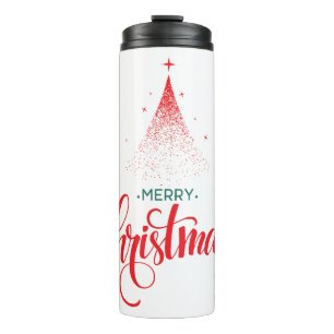 Christmas design with stars thermal tumbler