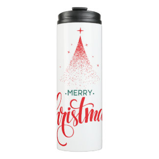 Christmas design with stars thermal tumbler
