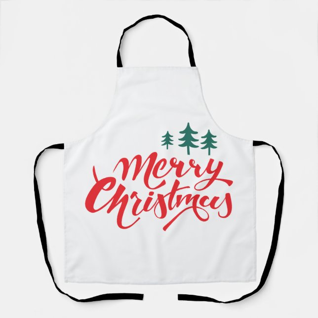 Christmas design with trees apron (Front)