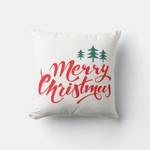 Christmas design with trees cushion