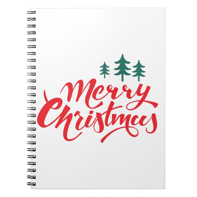 Christmas design with trees notebook (Front)